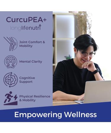 CurcuPEA+ (Palmitoylethanolamide + Turmeric Complex 600mg/1000mg) Derived from Curcumin Longa 180 Vegetarian Capsules Natural Antioxidant 3-Month Supply GMP Certified Vegan Made in USA 180 Count (Pack of 1) - Buy Online on GoSupps.com