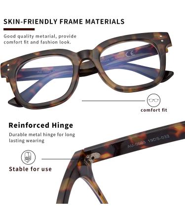 Madison Avenue Women Blue Light Glasses | Oversize Tortoiseshell Computer Eyeglasses - Buy Online on GoSupps.com