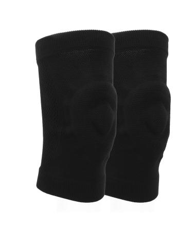 YUYTE Moisturising Compression Knee Sleeve Breathable Black Knee Braces for Meniscus Tear Arthritis (M)