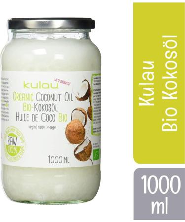  Kulau KULAU Organic Native Cold-Pressed Coconut Oil Vegan Coconut Fat for Cooking and Roasting Coconut Oil for Skin and Hair (1 x 1 l) - Buy Online on GoSupps.com