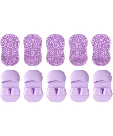 Face Scrubber Brush - Finger Handle Face Silicone Scrubber Small Brush - Soft Bristles Ergonomic Grip Everyday Face Scrubber for Dormitory Bathroom Purple - Buy Online on GoSupps.com