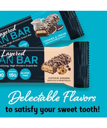 GNC Total Lean Layered Lean Bar - Chocolate Mint (9 Bars) | Healthy Snack for Weight Management - International Shipping Available - Buy Online on GoSupps.com