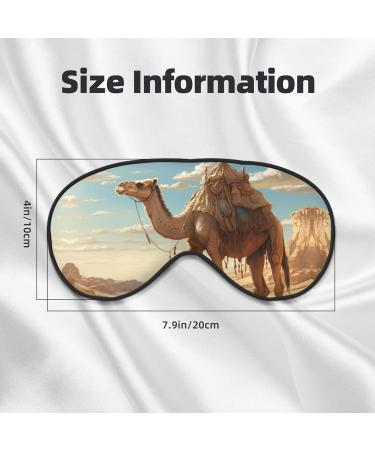 BREAUX Desert Sand Camel Print Double Sided Eye Mask | Blackout Sleep Mask for Women & Men - Ultimate All-Night Comfort - Buy Online on GoSupps.com