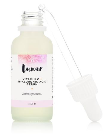 Buy Lunar Glow Vitamin C Hyaluronic Acid Serum - Natural Anti-Aging Face Serum 1 fl oz (30ml) | International Shipping Available - Buy Online on GoSupps.com
