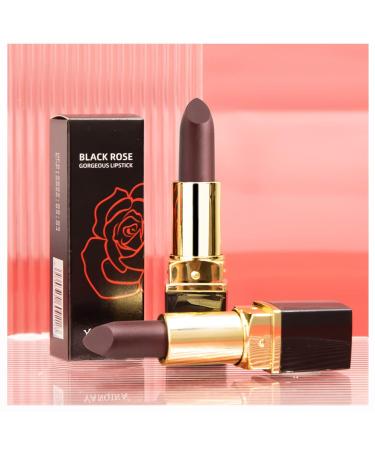 Waterproof Long Lasting Shimmer Lipstick - Black Rose | Shiny Liquid Lip Color for Women | Makeup Cosmetics - Buy Online on GoSupps.com
