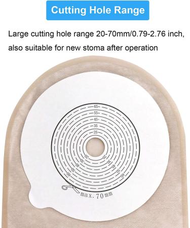 Colostomy Bags - Cut-to-Fit Drainable Ostomy Pouch for Ileostomy Stoma Care - Box of 10 - Buy Online on GoSupps.com
