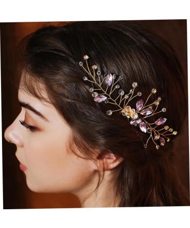 Housoutil diamond wedding hair accessories for brides hair accessories bride prom Xiuhe clothing child wedding vintage hair comb wedding accessories for brides hair comb clips - Buy Online on GoSupps.com