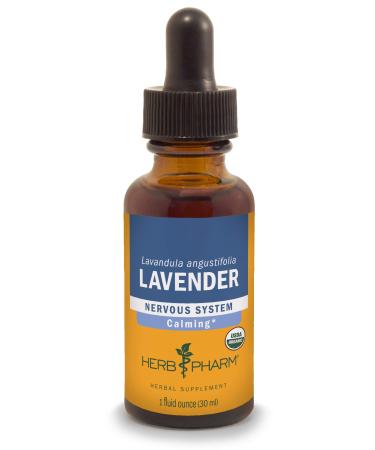 Herb Pharm Certified Organic Lavender Flower Liquid Extract for Calming Nervous System Support 1 Fl Oz 1 Fl Oz (Pack of 1) - Buy Online on GoSupps.com