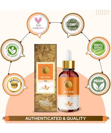 Crysalis Rice Bran (Oryza Sativa L.) Oil | Pure & Natural Undiluted Cold Pressed Carrier Oil - 30ml/1.01fl oz Rice Bran 30 ml (Pack of 1) - Buy Online on GoSupps.com