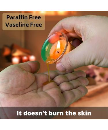 Beeswax Body Massage Candle Set - Sweet Floral Scent Skin Safe & Low Heat Oil Warmer - 3x 0.7 oz - Hot Flowers - Buy Online on GoSupps.com