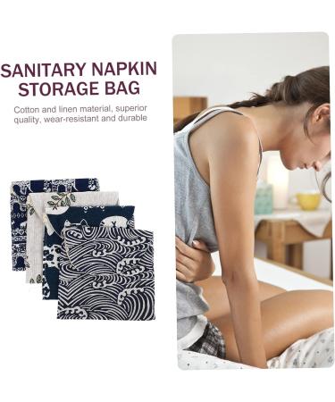 Healifty 4pcs Makeup Linen Bag Set for Aunt's Towels & Travel Organization - Coin Holder, Pad Pouch, Money Purse - Small Change Bags - Buy Online on GoSupps.com