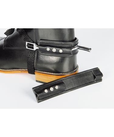 Harrys Horse spur protector leather Crystal black
