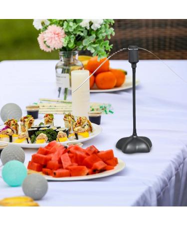 Electric Fly Fan Household Automatic Fly Fan Multi-Purpose Food Fly Fan for Outdoor Patio Home Party Picnic (White) - Buy Online on GoSupps.com