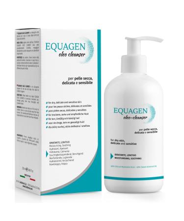 Equagen Cleansing Oil | Face Cleanser for Dry Delicate and Sensitive Skin | 60% Sweet Almond Oil | Soothing Emollient and Moisturizing Action | 250 ml Bottle