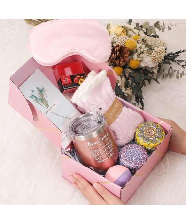  Gifts for Women, Mom, Wife, Girlfriend, Sister, Friends, Her -  Happy Birthday, Christmas, Valentine's Day, Mothers Day Gifts -  Personalized Lavender Relaxing Spa Gift Basket Set for Women Xmas 2023 