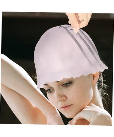 FRCOLOR 4pcs Silicone Highlighter Cap Dyeing Color Cap Hair Caps Silicone Hair Coloring Hat Reusable Highlight Caps Highlighting Hat Hair Dye Cap Balance Pink Hair Care Product - Buy Online on GoSupps.com