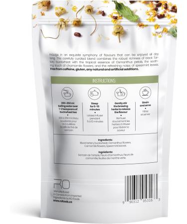 RO Foods Herbal Tea Buckwheat Blend 3 Distinct Flavors No Additives Gluten-Free Caffeine-Free 100g (Camomile) Chamomile - Buy Online on GoSupps.com