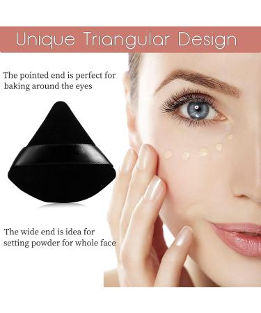 Makeup Puff Powder Sponge (2 Pcs) - Soft Triangle Design for Pressed Powder - Reusable Foundation Sponge with Strap - Ideal for Dry & Wet Makeup - Cream Blush Tool - Buy Online on GoSupps.com
