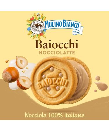  Italian Gourmet E.R. Italian Gourmet Double Biscuits Stuffed with Hazelnut Milk Cream 3 168 g | Italian Pastry 6 Servings Per Pack | Ideal for Breakfast Snack & Coffee + Italian Polpa - Buy Online on GoSupps.com