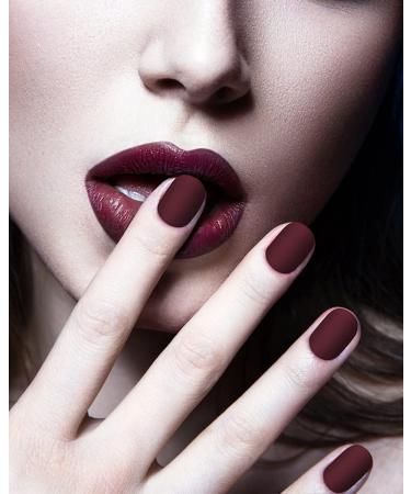 LADYING 8 Packs (192 PCS) Matte Press on Nails Set for Women - Short Acrylic False Nails with Glue & Nail File - Ballerina French Tips for Nail Art Salon - Buy Online on GoSupps.com