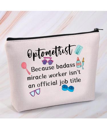 Mnigiu Optometry Make-Up Bag | Perfect Gift for Ophthalmologists | Inspiring Zip Pocket for Vision Essentials - Buy Online on GoSupps.com