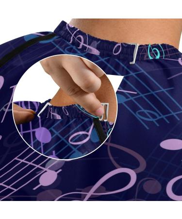 Waterproof Barber Cape - Musical Blue Cheetah Haircut Bib for Men & Women | Unisex Hair Cutting Cape - Shop Internationally - Buy Online on GoSupps.com