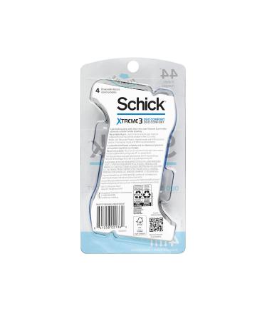 Buy Schick Xtreme 3 Duo Comfort Disposable Razors for Men - 4 Count | International Shipping Available - Buy Online on GoSupps.com