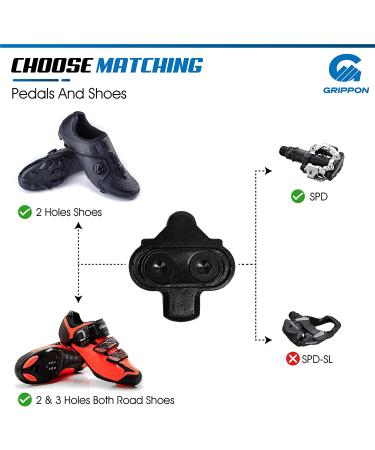 GRIPPON SPD Cleats for Cycling Shoes - Black Bike Cleats Compatible with Shimano - Ideal for Indoor and Outdoor Biking - Includes Metal Plates and Allen Key - Buy Online on GoSupps.com