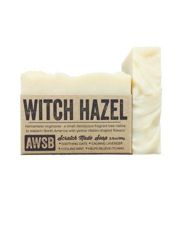 A Wild Soap Bar Witch Hazel Bar Soap with Lavender & Peppermint  Vegan  Soothing  All Natural with Organic Ingredients  Handmade