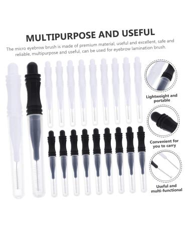 Didiseaon 60 Pcs Eyebrow Brush Set - Tiny Eyebrow Lamination & Makeup Tools - Eyelash & Brow Brushes - Black & White Toothbrush Design for Perfect Lash & Brow Grooming - Buy Online on GoSupps.com
