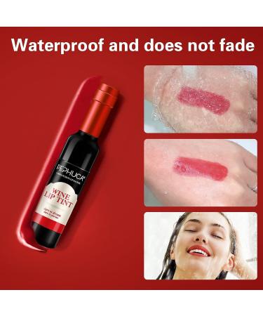 PEPHUCA Wine Lip Tint - 6 Colors Long Lasting Waterproof Matte Lipstick - Gift for Girls & Women - Buy Online on GoSupps.com