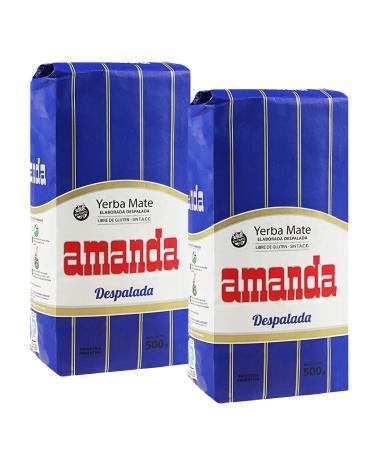 Amanda Yerba Mat Despalada 1 kg (2 x 500g)|Yerba Mat Argentine| Boisson revigorante et nergisante