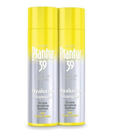 Plantur 39 Plantur 39 Hyaluronic Shampoo 2 x 250ml - Treats Dry Scalp with Hydration | Against Menopausal Hair Loss