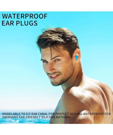 24 Pcs Silicone Ear Plugs - Soft Noise Cancelling Earplugs for Sleeping Travel Swimming Concerts & More - Blue/Clear - Buy Online on GoSupps.com