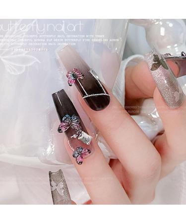 Butterfly Rhinestones Resin Stones Flat Back Rhinestones Diamonds For Supplies Jewelry Blue Big - Buy Online on GoSupps.com