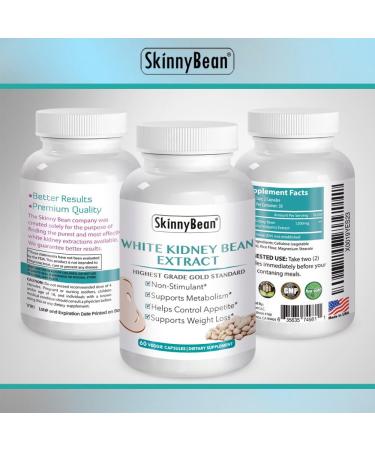 Premium White Kidney Bean Extract - Carb Blocker for Weight Loss - Fast Acting Carb Buster Pill - Buy Online on GoSupps.com