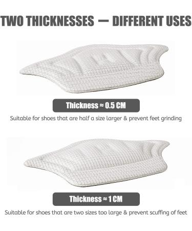 Puikos 2 Pair 10mm Heel Inserts - Soft Breathable & Wear-Resistant Cushions for Leather Sports & Dress Shoes - Buy Online on GoSupps.com