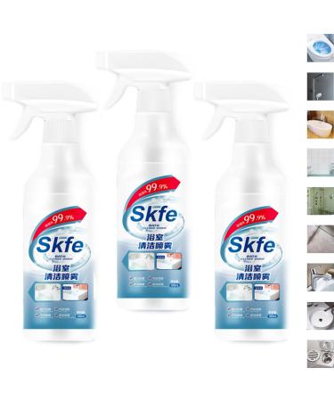 Skfe Bath Cleaner Spray Bathroom Descaler Stubborn Stains Cleaner Multipurpose Cleaning Spray for Bathroom for Toilet Bath Shower