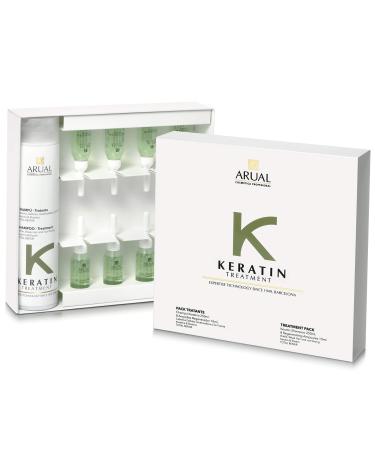 Arual Keratin Champu Pack 251Ml + Ampollas 8U.