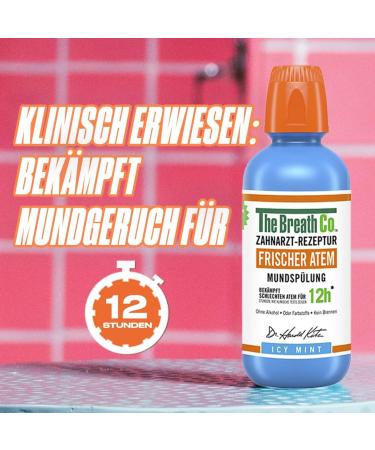 The Breath Co Mouthwash 500ml - Long-Lasting Fresh Breath & Gum Care | Antibacterial Alcohol-Free Mint Flavor - Buy Online on GoSupps.com