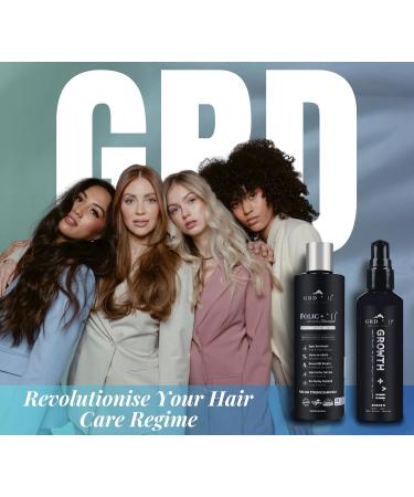Hair Growth Shampoo & Hair Serum by GRD Hair UK Biotin Argan Oil Allantoin Rosemary Niacinamide Lupin. Male & Female Hair Loss Products. Folic + - Growth + - Buy Online on GoSupps.com