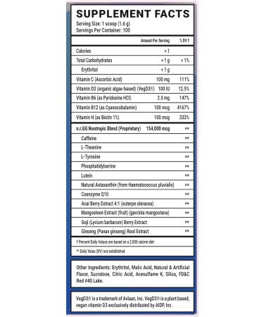 Gamer Supps GG Energy - Goof Juice by MoistCr1TiKaL (100 Servings) - Keto Friendly Gaming Energy and Nootropic Blend, Sugar Free + Organic Caffeine + Vitamins + Immune Support, Powder Drink - Buy Online on GoSupps.com