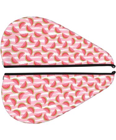 Hair Towel Wrap - Quick Drying Hair Turban with Button in Sweet Watermelon | Eco-Friendly Hair Drying Towel - Buy Online on GoSupps.com
