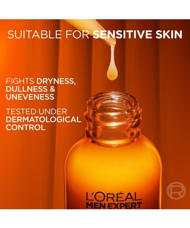 L'Or al Men Expert Hydra Energetic Pure Vitamin C Serum 30ml - Brighter, Smoother, Refreshed Skin - Buy Online on GoSupps.com