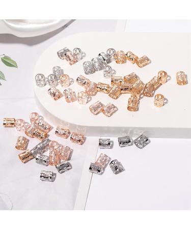 BDSHUNBF 90 Pieces Hair Beads Hair Jewelry Hair Accessories Hair Cuffs Dreadlocks Hair Beads Hair Rings for Braids Decorations Gril Women Men Hip Hop Braiding Hair - Buy Online on GoSupps.com