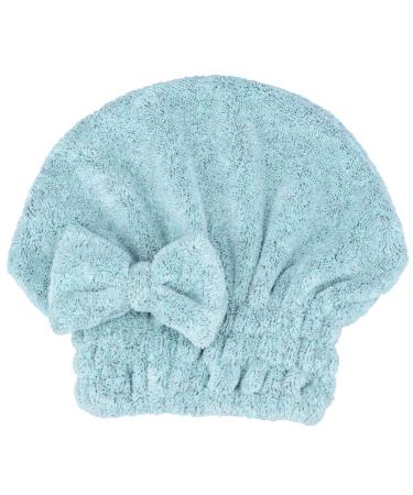 Qiafeiye Microfiber Hair Drying Towel Cap Super Absorbent Quick Dry Magic Hair Turban Wrap for Women Wet Short or Long Curly Thick Girls Hair Anti Frizz Bathroom Essential (Seagreen 1) Seagreen 1