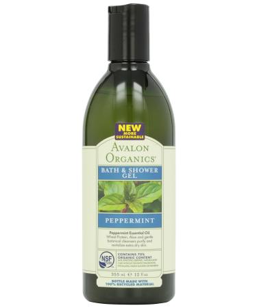 Avalon Organic Botanicals Bath & Shower Gel Mint 12 oz
