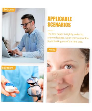 Buy Solustrie Contact Lens Case & Make-Up Mirror | Soft Container for Colored Lenses | Perfect for Travel - Buy Online on GoSupps.com