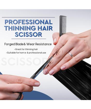 JASON Professional Hairdressing Scissors Set - Hair Cutting & Thinning Scissors 6.5 - Blue/Black Hairdresser Set - Buy Online on GoSupps.com