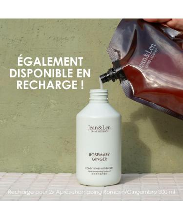 Jean & Len Conditioner Moisturizer Rosemary & Gingefer pour les cheveux ternes et brillants fournit une nutrition intense et conditioner avec un parfum pic sans parabens 300 ML. - Buy Online on GoSupps.com